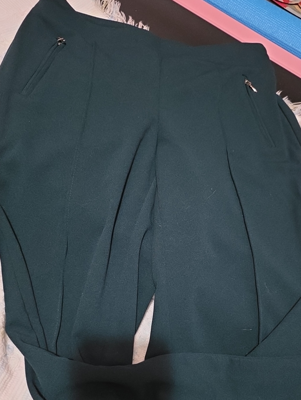 Soho Deep Teal Sculpting Ponte Pants, Size Small